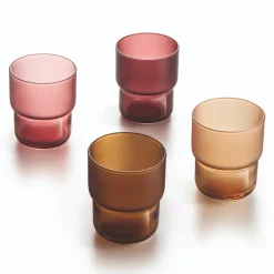 12 verres 27 cl en verre teinté Moka Delice