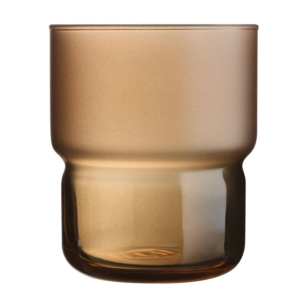 12 verres 27 cl en verre teinté Moka Delice