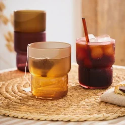 12 verres 27 cl en verre teinté Moka Delice