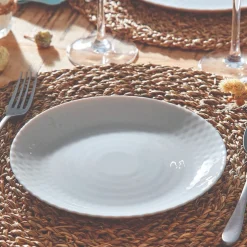 Assiette à dessert grise 19 cm Pampille