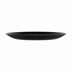 Assiette à dessert noire 19 cm Bloom