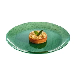 Assiette à dessert verte 20,5 cm Mindy