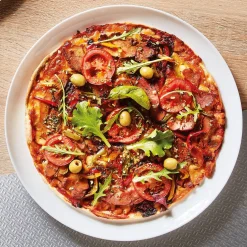 Assiette à pizza blanche 32,3 cm Friend's Time