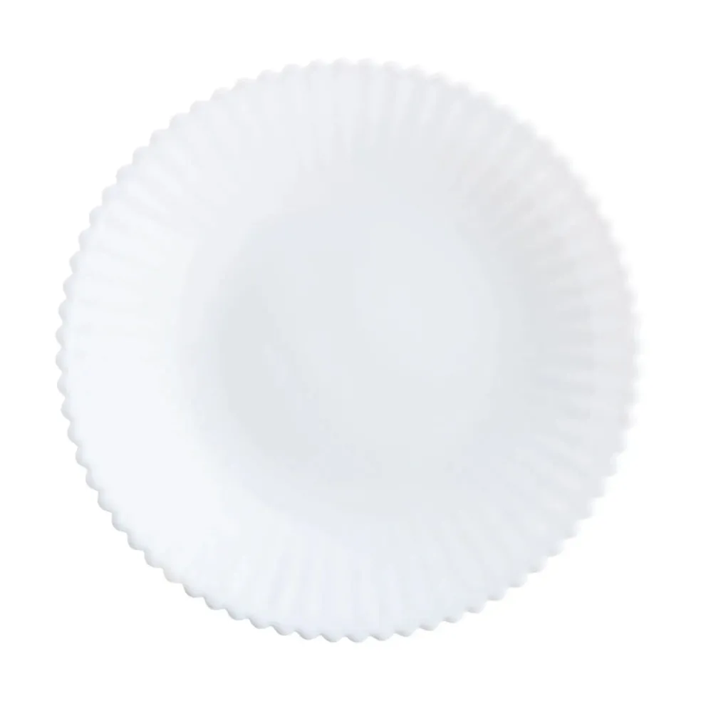 Assiette creuse blanche 20 cm Bloom