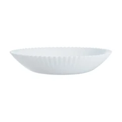 Assiette creuse blanche 20 cm Bloom