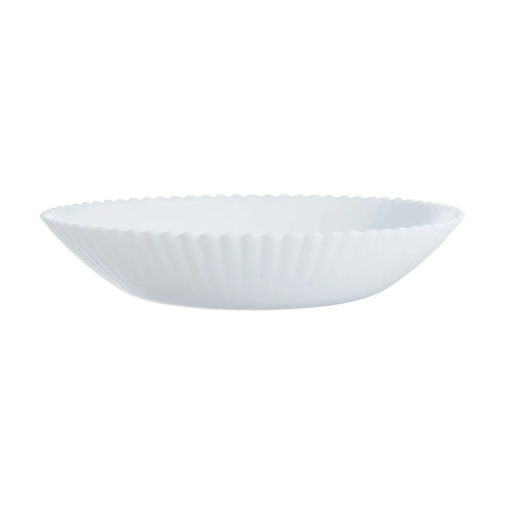 Assiette creuse blanche 20 cm Bloom