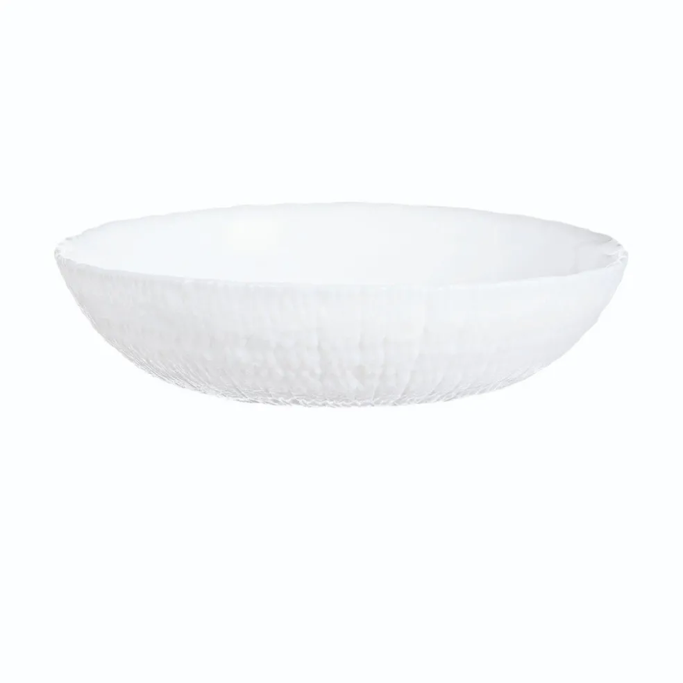 Assiette creuse blanche 21 cm Ammonite