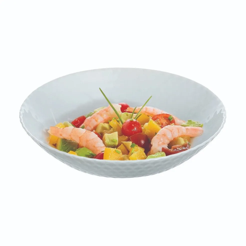 Assiette creuse grise 20 cm Pampille