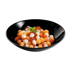 Assiette creuse noire 20 cm Diwali