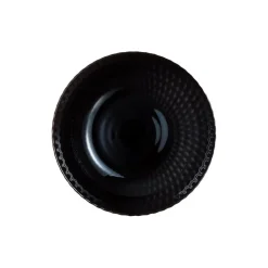 Assiette creuse noire 20 cm Pampille