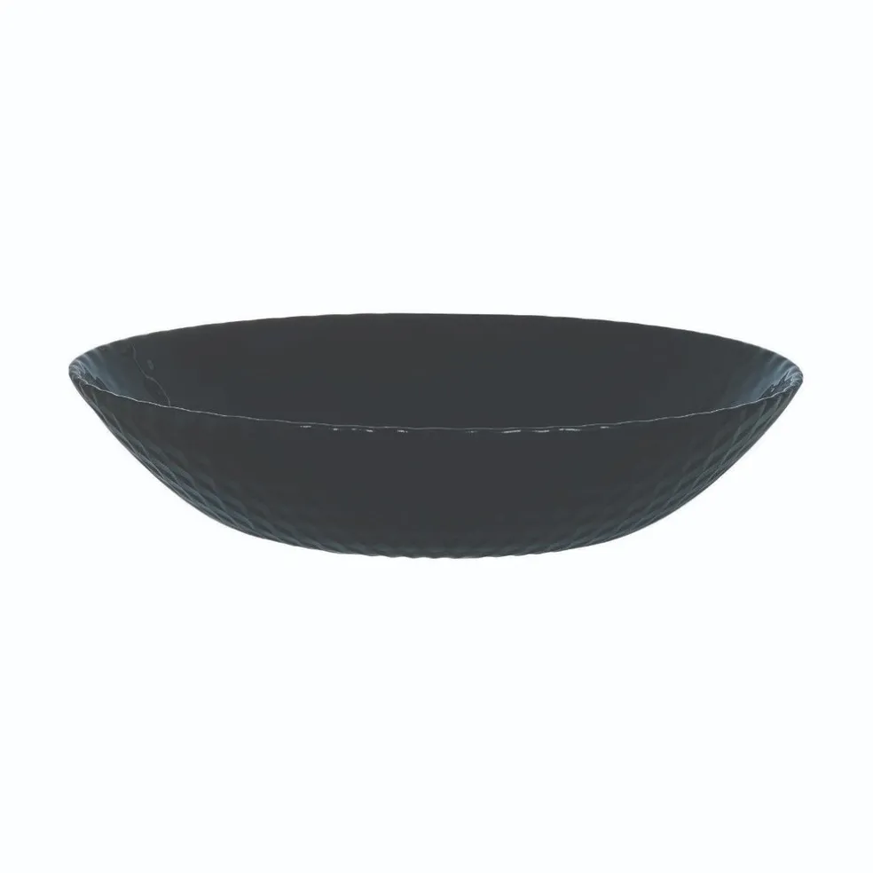 Assiette creuse noire 20 cm Pampille