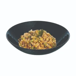 Assiette creuse noire 20 cm Pampille