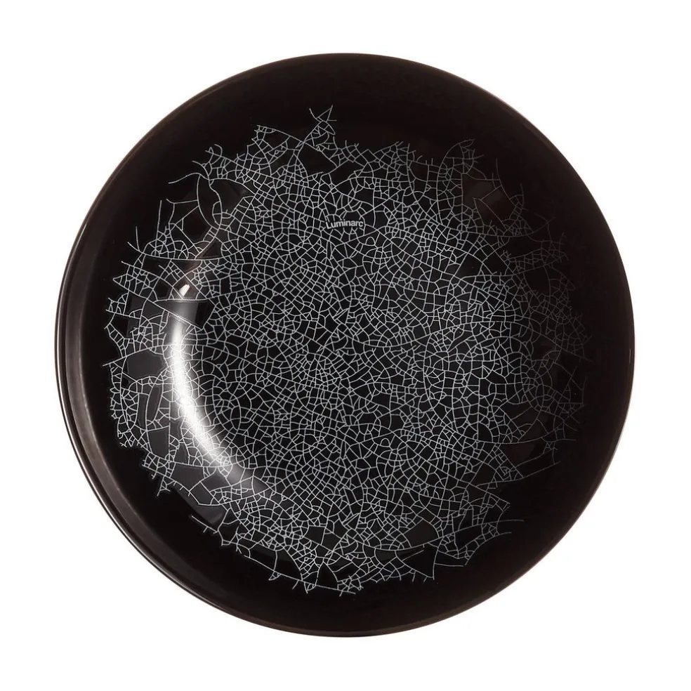 Assiette creuse noire 20 cm Zoe