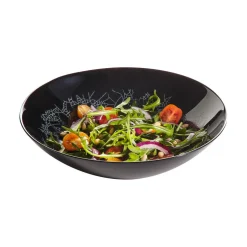 Assiette creuse noire 20 cm Zoe