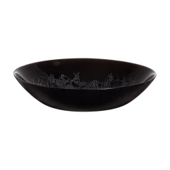 Assiette creuse noire 20 cm Zoe