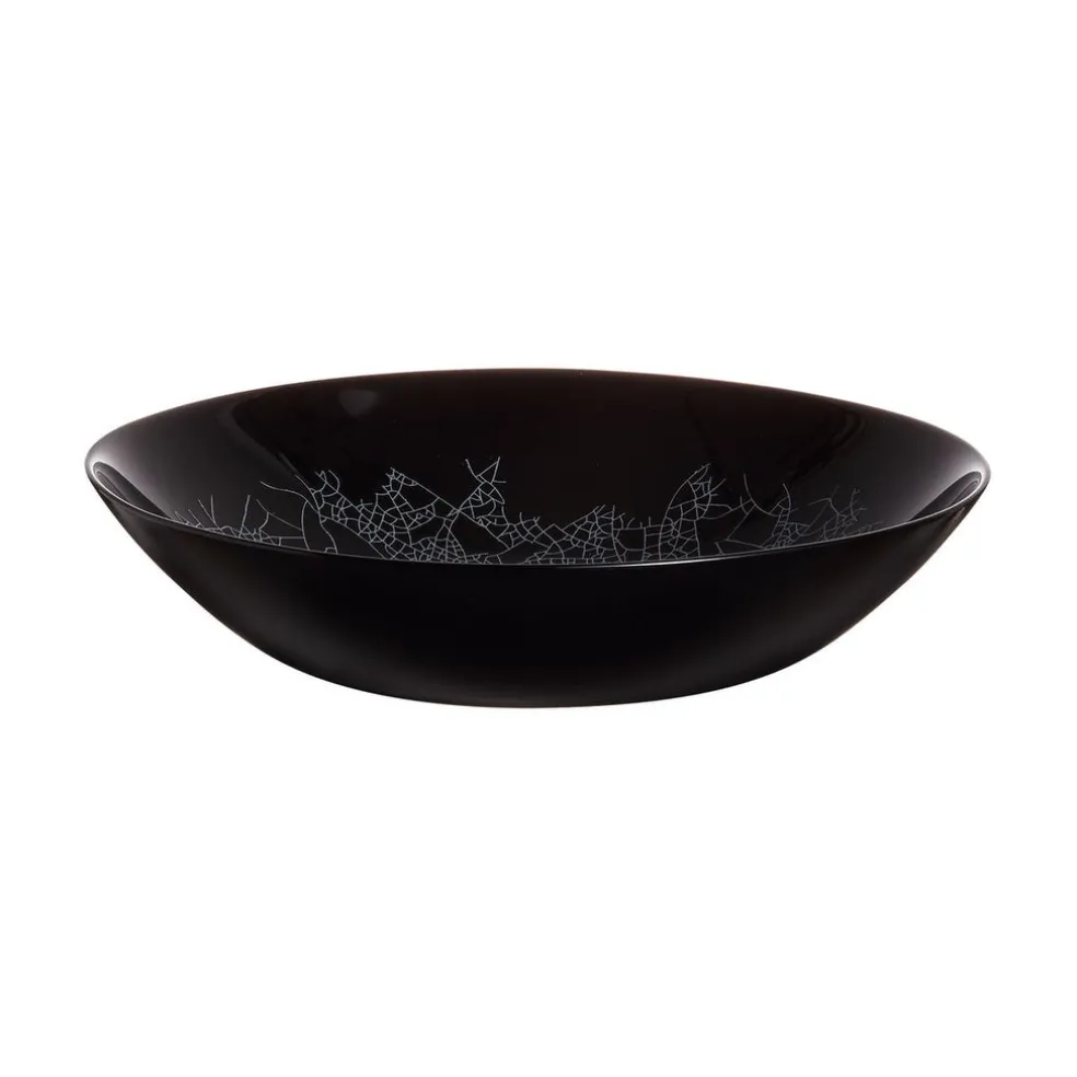 Assiette creuse noire 20 cm Zoe