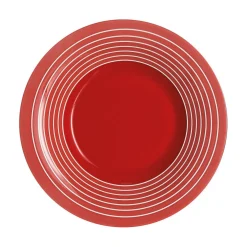 Assiette creuse rouge 21,5 cm Factory