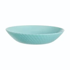 Assiette creuse turquoise 20 cm Pampille