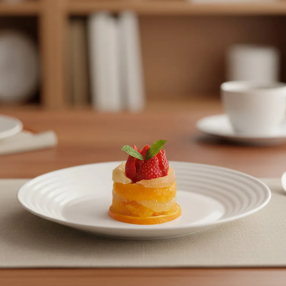 Assiette dessert blanche 19 cm Harena