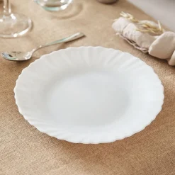 Assiette dessert blanche 19 cm Feston