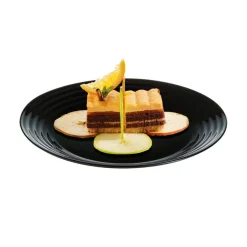 Assiette dessert noire 19 cm Harena