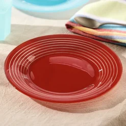 Assiette dessert rouge 19,5 cm Factory