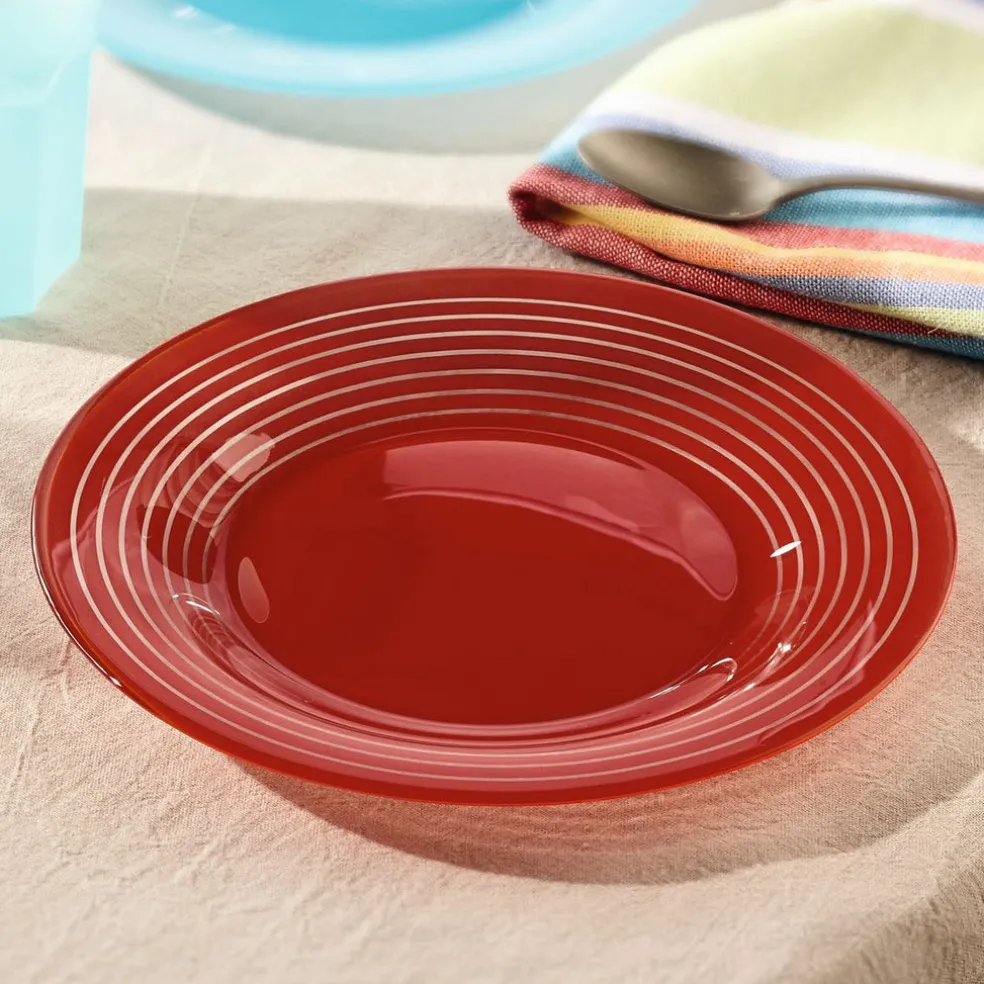 Assiette dessert rouge 19,5 cm Factory