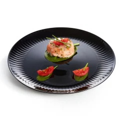 Assiette plate 25 cm Cottage Noir