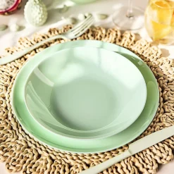 Assiette plate 25 cm Diwali Paradise Green