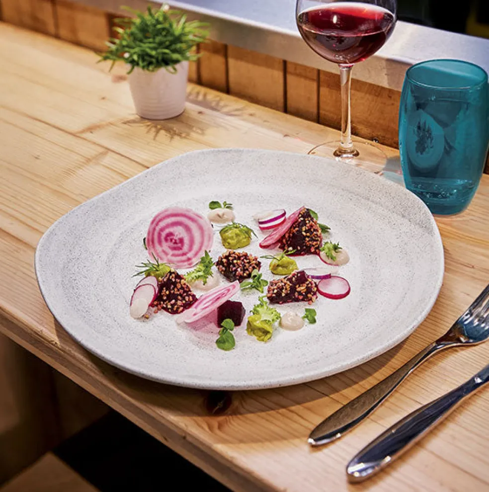 Assiette plate 25,4 cm Rocaleo Sable