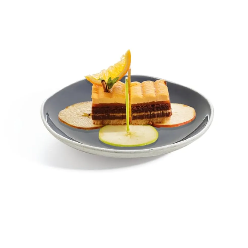 Assiette plate 16 cm Rocaleo Gris foncé