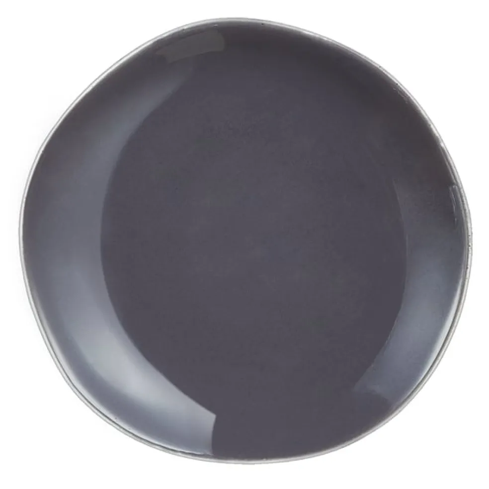 Assiette plate 16 cm Rocaleo Gris foncé