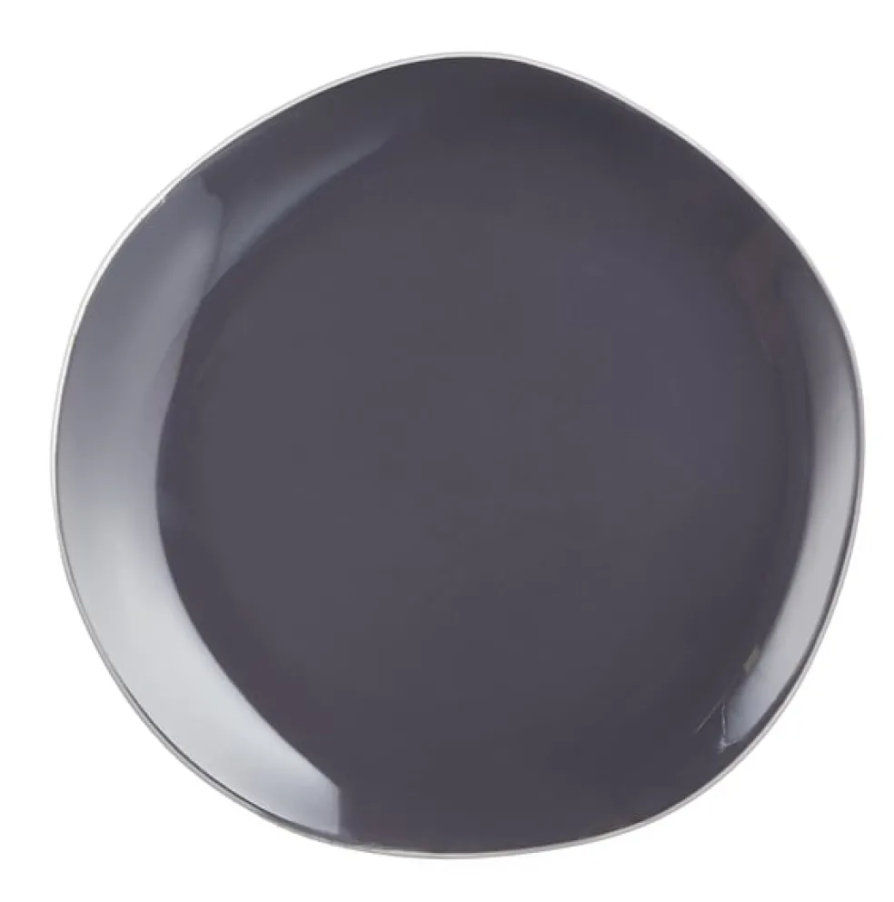 Assiette plate 27,6 cm Rocaleo Gris foncé