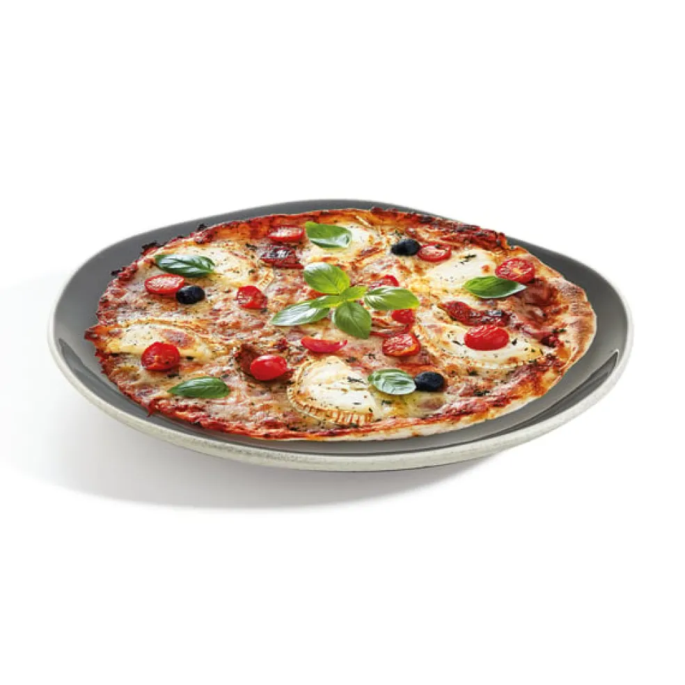 Assiette plate 27,6 cm Rocaleo Gris foncé