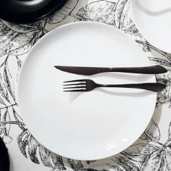 Assiette plate blanche 25 cm Diwali