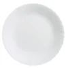 Assiette plate blanche 25 cm Feston