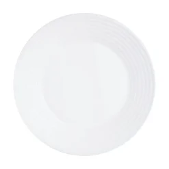 Assiette plate blanche 25 cm Harena