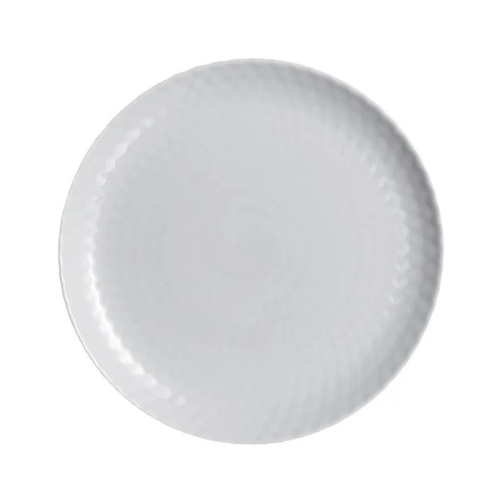 Assiette plate grise 25 cm Pampille