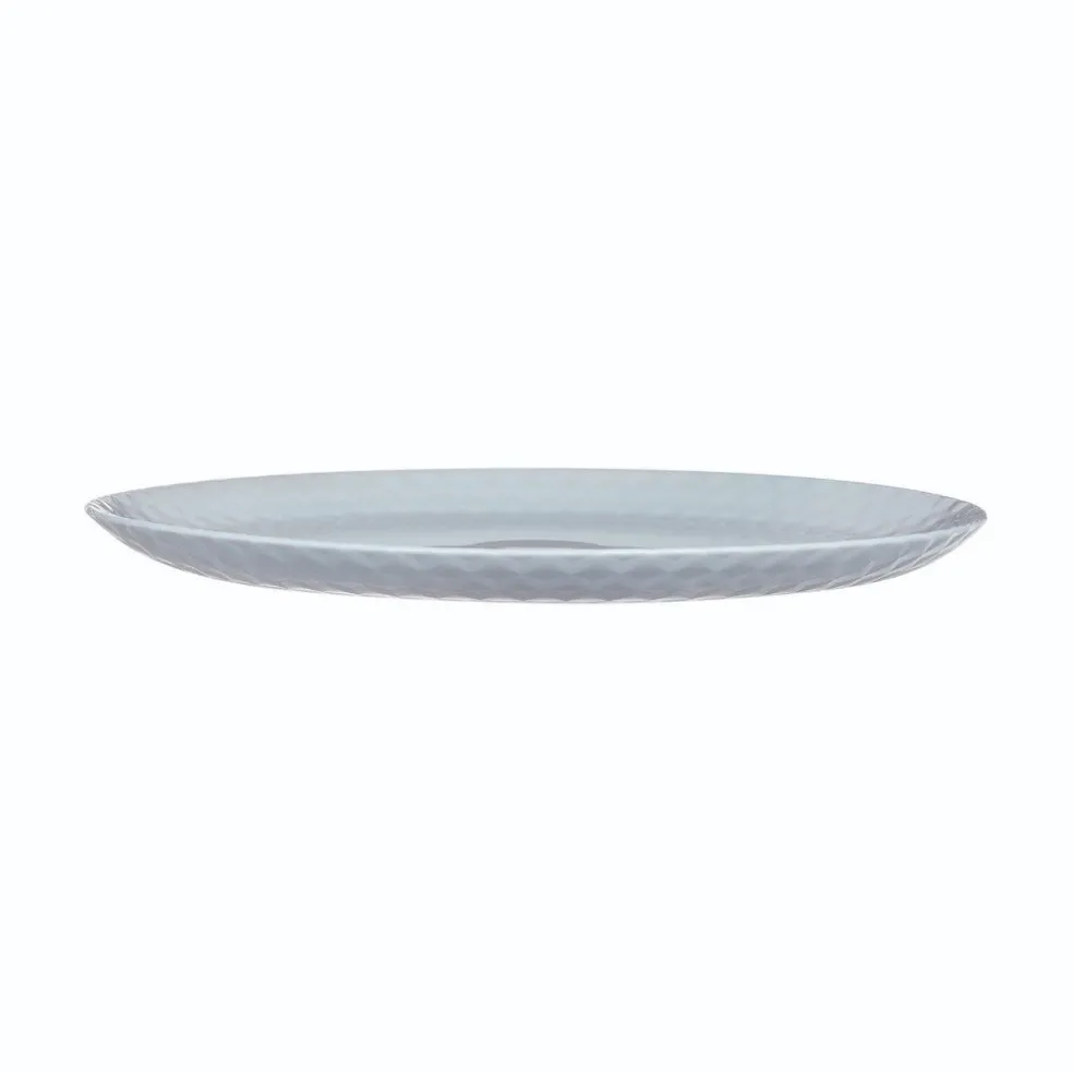 Assiette plate grise 25 cm Pampille