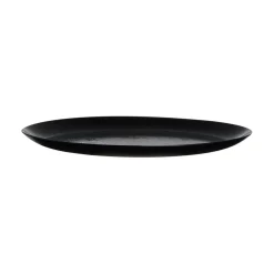 Assiette plate noire 25 cm Diana