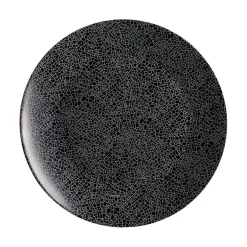 Assiette plate noire 25 cm Zoe