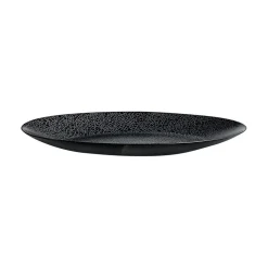 Assiette plate noire 25 cm Zoe