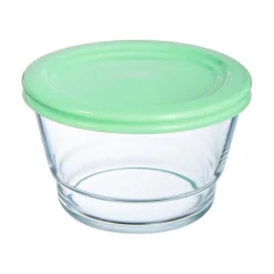 Coupelle 80 cl Eat & Joy avec couvercle vert