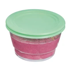 Coupelle 80 cl Eat & Joy avec couvercle vert