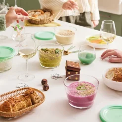 Coupelle 80 cl Eat & Joy avec couvercle vert