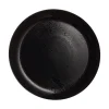 Lot de 6 assiettes plates Diana Noire 25cm