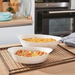 Lot de 3 plats à four ovales Smart Cuisine Carine 250°C