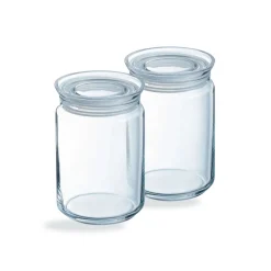 Lot de 2 pots de conservation Pure Jar Glass 1L