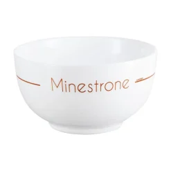 Lots de 4 bols blancs décorés 7,9 cm Soupset