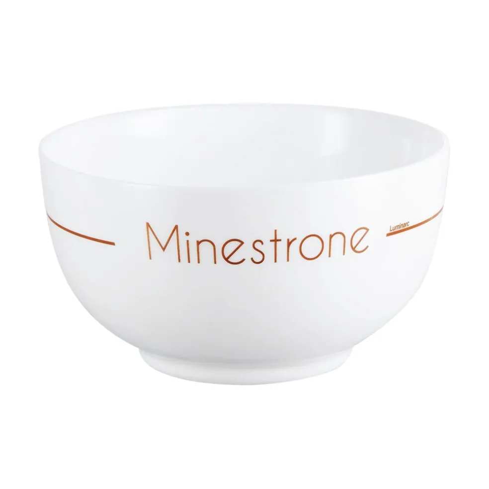 Lots de 4 bols blancs décorés 7,9 cm Soupset